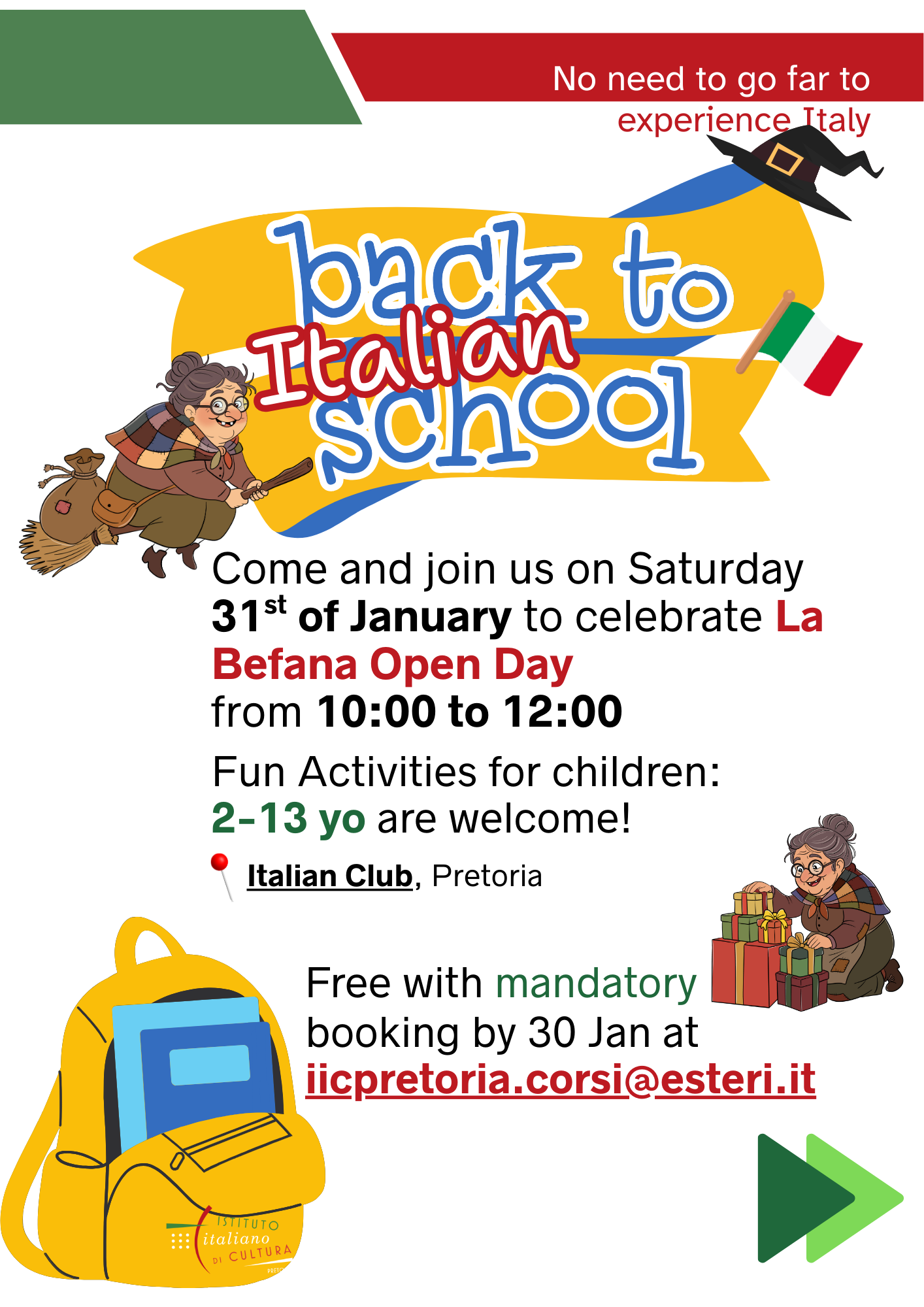 Befana Flyer da condividere