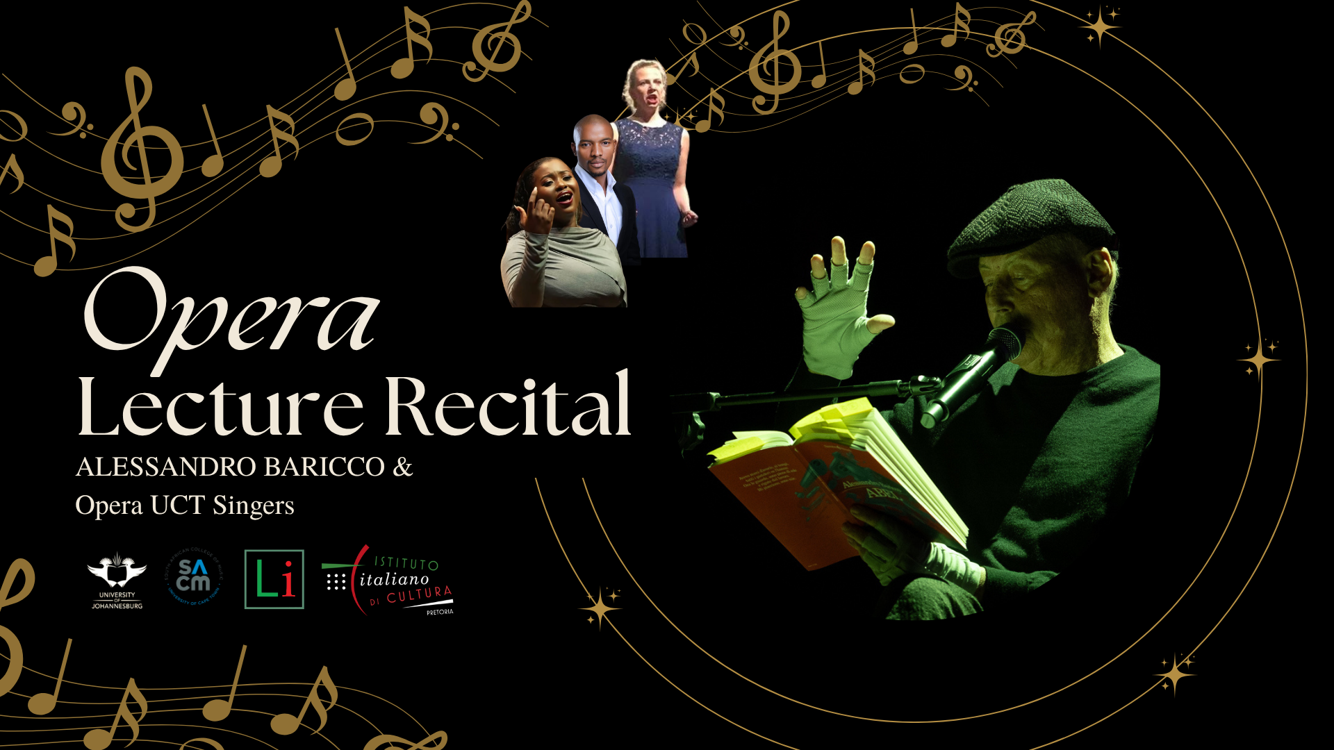 OPERA LECTURE RECITAL – Alessandro Baricco & Opera UCT